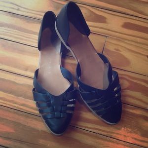 never worn black leather flats!